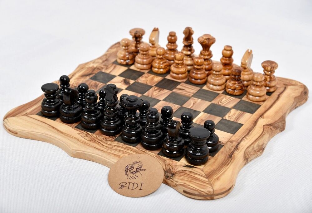 Large Shaped edges luxury chess set