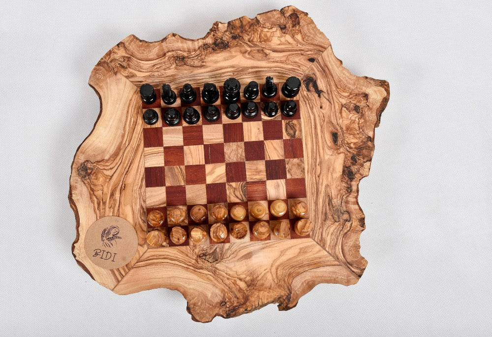 Live edges luxury small Chess Table