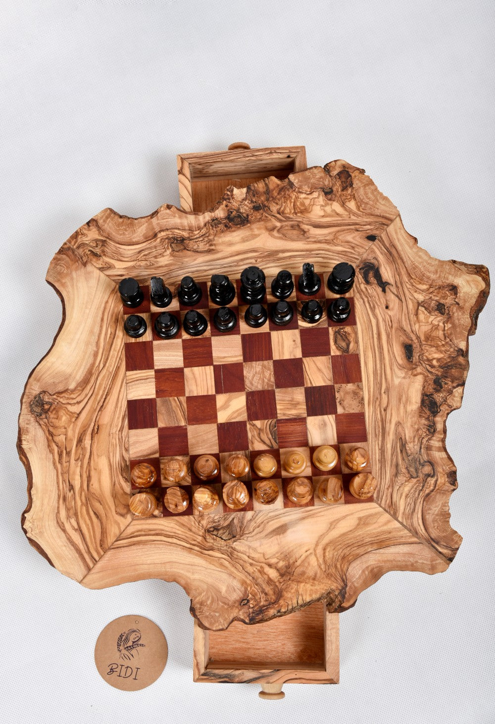Live edges luxury small Chess Table