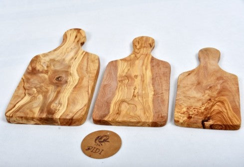 Olive Wood Set of 3 Charcuterie cutting board with handle tinast canada